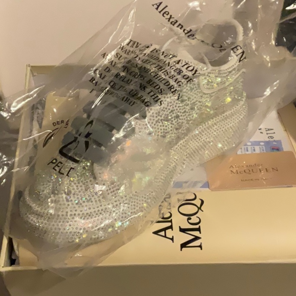 Alexander McQueen Rhinestone Sneakers